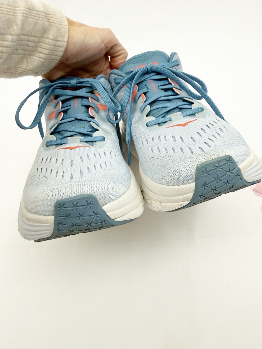 Hoka One One Gaviota 4 Sneakers Running Shoes Size 9 Blue Fog/Plein Air - Picture 5 of 12